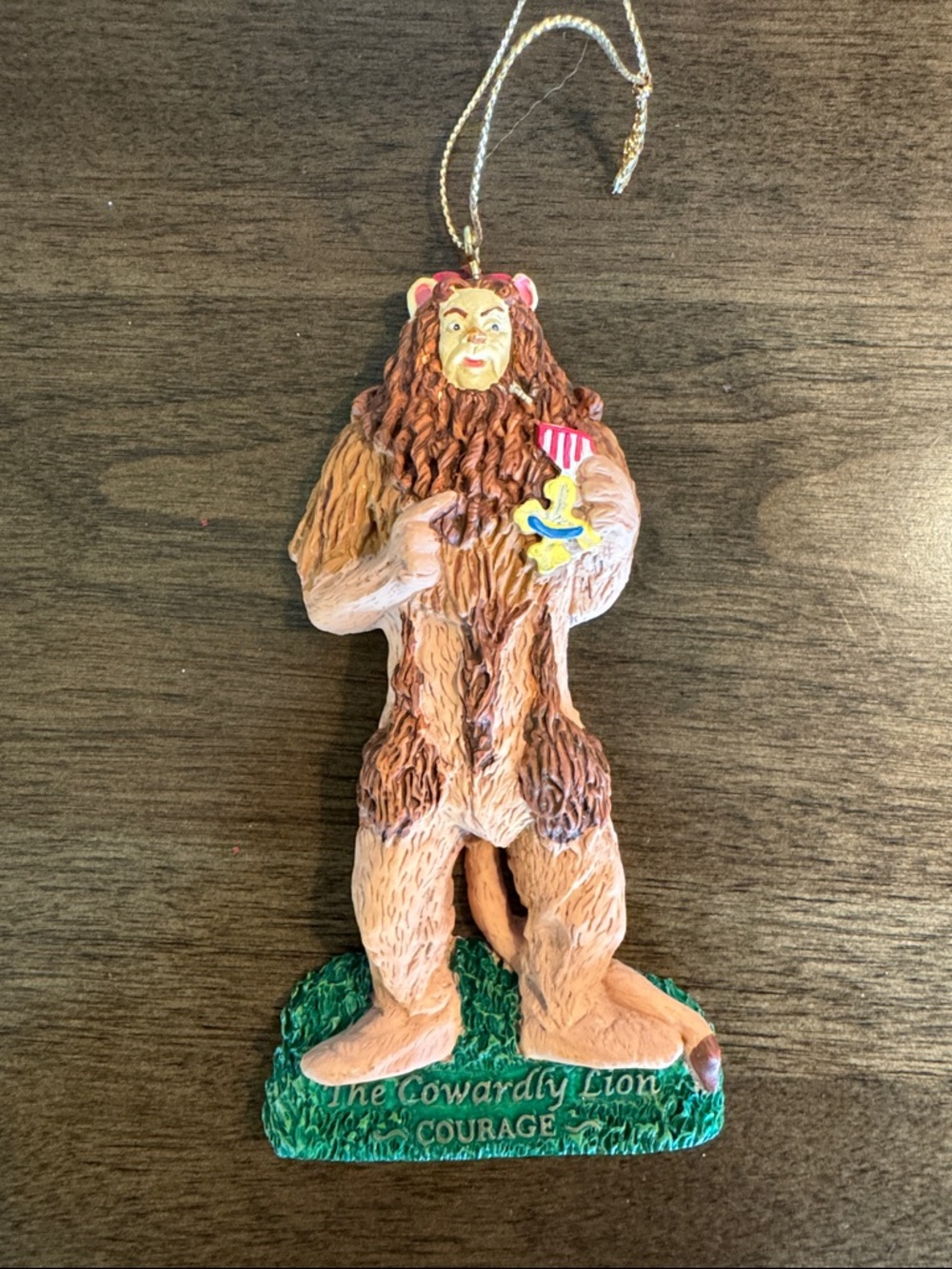 Kurt Adler Cowardly Lion Wizard of Oz Ornament